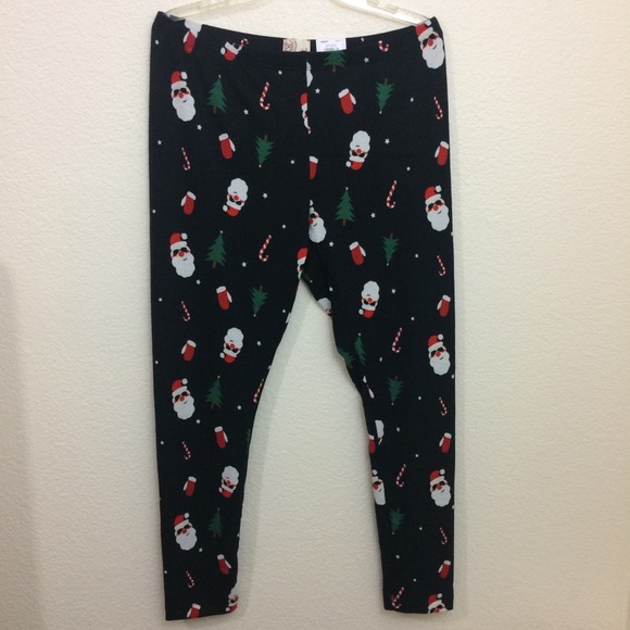 SO Christmas Santa Leggings Pajama Bottoms - Picture 2 of 8